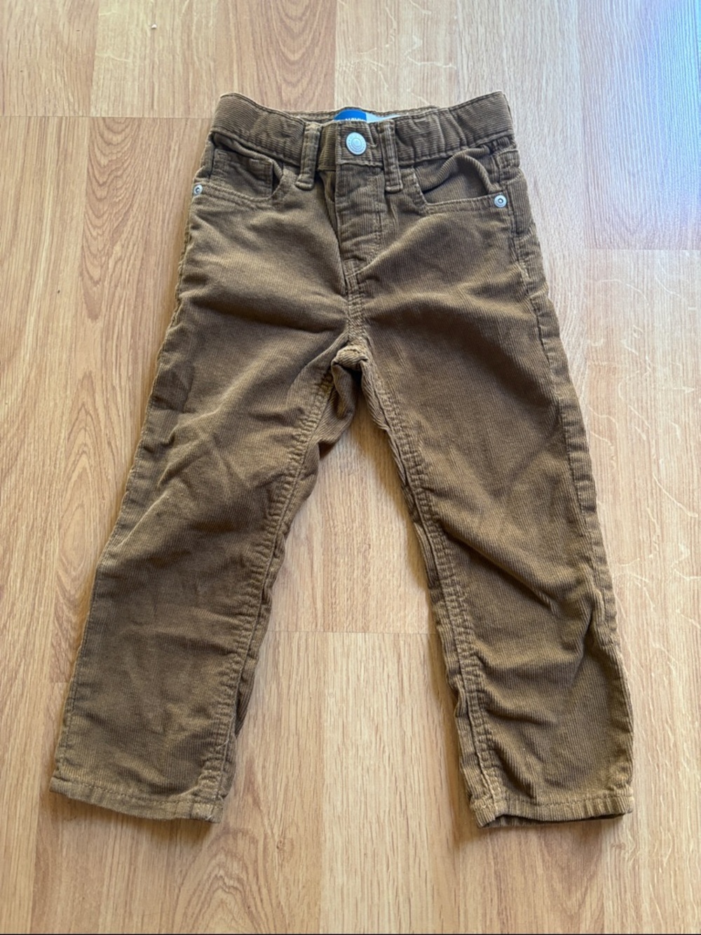 Old Navy Brown Corduroy Kids Pants sis 3T girl boy straight jeans